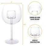 Cork Genius Stemmed Wine Glass with Aerator