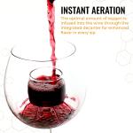 Cork Genius Stemmed Wine Glass with Aerator