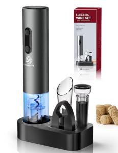 5-in-1 Electric Wine Opener Set with Accessories