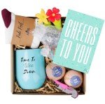 Charming Wine Gift Basket for Women - 8 Items