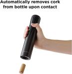 Cordless Electric Corkscrew Wine Opener - Black
