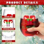 Fun Holiday Wine Glass Set for Parties