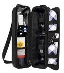ALLCAMP Wine Cooler Bag with Chill Compartment & Dishes