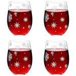Silver-Plated Winter Wine Glasses - Set of 4