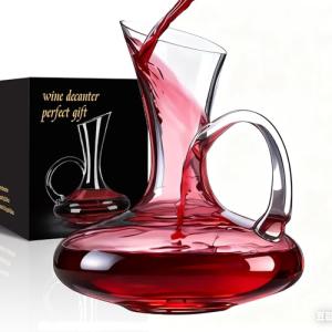 Ocean Ice Hand Blown Red Wine Decanter Set