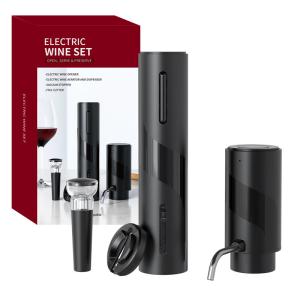 Rechargeable Electric Wine Opener and Foil Cutter Set