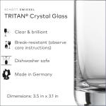 Set of 6 Tritan Crystal Whiskey Glasses