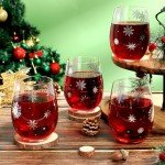 Silver-Plated Winter Wine Glasses - Set of 4