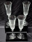 Set of 4 Vintage SCHOTT-ZWIESEL Champagne Flutes