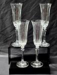 Set of 4 Vintage SCHOTT-ZWIESEL Champagne Flutes