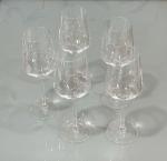 Set of 5 Large Clear Wine Glasses