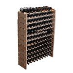 Wooden Stackable Wine Rack Cabinet for 120 Bottles