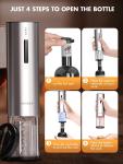 Rechargeable Electric Wine Opener Set with Foil Cutter