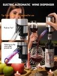 Rechargeable Electric Wine Opener Set with Foil Cutter