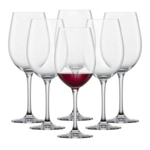 Set of 6 Bordeaux Red Wine Glasses