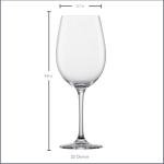 Set of 6 Bordeaux Red Wine Glasses