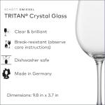 Set of 6 Bordeaux Red Wine Glasses