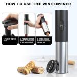 COKUNST Electric Wine Opener Set with Accessories