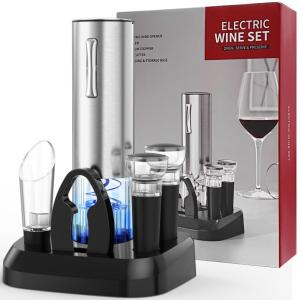 7-in-1 Electric Wine Opener Set with Charger