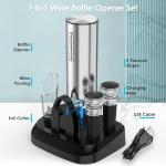 7-in-1 Electric Wine Opener Set with Charger