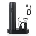 Electric Wine Opener Set with Accessories, Black