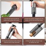 Electric Wine Opener with Foil Cutter and Pourer
