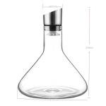 Crystal Clear Wine Decanter with Aerator