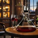 Crystal Clear Wine Decanter with Aerator