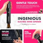 VINABON Electric Wine Opener with Foil Cutter