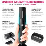 VINABON Electric Wine Opener with Foil Cutter