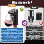 Rechargeable Electric Wine Aerator & Dispenser