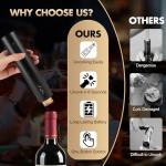 Lzarno Rechargeable Electric Wine Opener - Black