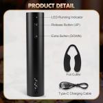 Lzarno Rechargeable Electric Wine Opener - Black