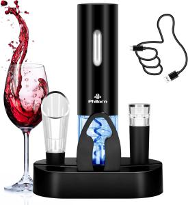 Phillorn Rechargeable Electric Wine Opener Set