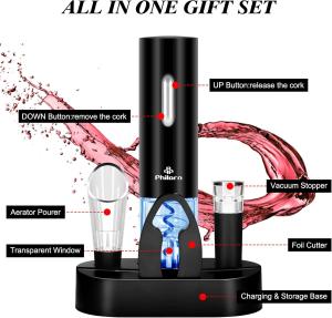 Phillorn Rechargeable Electric Wine Opener Set