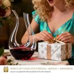 Swan-Shaped Lead-Free Crystal Wine Decanter