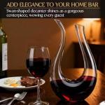 Swan-Shaped Lead-Free Crystal Wine Decanter