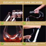 Swan-Shaped Lead-Free Crystal Wine Decanter