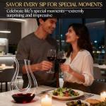 Swan-Shaped Lead-Free Crystal Wine Decanter