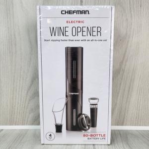 Chefman Electric Wine Opener 4-Piece Gift Set