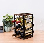 Rustic Wood Wine Rack for 6 Bottles