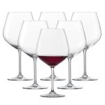 Set of 6 Burgundy Goblets for Red Wine