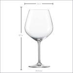 Set of 6 Burgundy Goblets for Red Wine