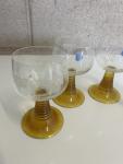 Set of 4 Schott Zwiesel Amber Wine Glasses