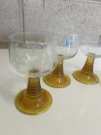 Set of 4 Schott Zwiesel Amber Wine Glasses