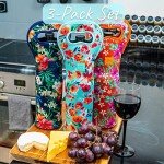 Insulated Wine Tote Set - Neoprene Carrier Bags