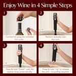 Electric Wine Bottle Opener with Foil Cutter