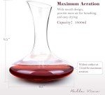 Elegant Crystal Wine Decanter with Aerator, 1000 ml