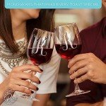 Personalized Monogrammed Wine Glass for Her
