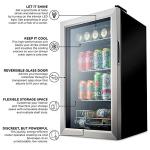 Mini Drink Cooler with Glass Door & Shelves